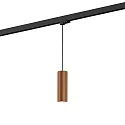 3-Phasen Pendelleuchte RAY on track 2.0 - PAR16, 20cm / 250cm, zylindrisch, GU10 max. 12W, inkl. Adapter, kupfer