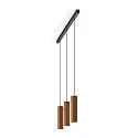 Pendelleuchte HEXO 3.0 - PAR16, 30cm / 400cm, eckig, GU10 max. 12W, ohne Baldachin (offenes Kabel), kupfer