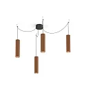 Pendelleuchte RAY 3.0 - PAR16, 30cm / 400cm, zylindrisch, GU10 max. 12W, ohne Baldachin (offenes Kabel), kupfer