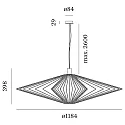 Wever & Ducré pendant luminaire WIRO 3.0 DIAMOND CEILING SUSP E27 IP20, copper 