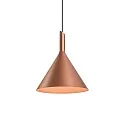 Design Pendant luminaire SHIEK 3.0, Ø 25.2cm, E27 max. 20W, dimmable, copper