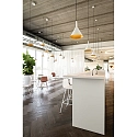 Design Pendant luminaire SHIEK 3.0, Ø 25.2cm, E27 max. 20W, dimmable, white gold