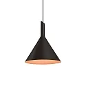 Design Pendant luminaire SHIEK 3.0, Ø 25.2cm, E27 max. 20W, dimmable, black copper