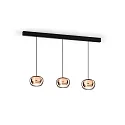 Wever & Ducré pendant luminaire WETRO 1.0 1 flame Dim-To-Warm IP20, copper dimmable