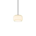 LED Design-Pendelleuchte WETRO 1.0, Ø 15cm, 1-flammig, 11W 1850-2800K, CRi >90, dim-to-warm, Glas, taupe