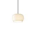 LED Design-Pendelleuchte WETRO 2.0, Ø 22.5cm, 1-flammig, 11W 1850-2800K, CRi >90, dim-to-warm, Glas, taupe