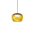 LED Design-Pendelleuchte WETRO 2.0, Ø 22.5cm, 11W 1850-2800K, CRi>90, dim-to-warm, Glas, 400cm Pendel (offen), yellow diamond