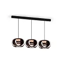 Wever & Ducré LED Design-Pendelleuchte WETRO 3.0, Ø 30cm, 1-flammig, 11W 1850-2800K, CRi >90, dim-to-warm, Glas, kupfer