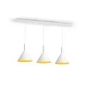 Wever & Ducré LED Design-Pendelleuchte SHIEK 3.0, Ø 25.2cm, 11W 1800-2850K, CRi >90, dim-to-warm, ohne Baldachin (Kabel offen), weiß-gold