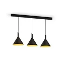 Wever & Ducré LED Design-Pendelleuchte SHIEK 3.0, Ø 25.2cm, 11W 1800-2850K, CRi >90, dim-to-warm, ohne Baldachin (Kabel offen), schwarz-gold