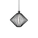 Shade WIRO 1.1 DIAMOND, lacquered steel, without suspension + lamp, black