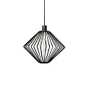 pendant luminaire WIRO 1.1 DIAMOND CEILING SUSP E27 IP20, black 