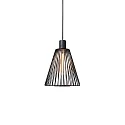pendant luminaire WIRO 1.0 CONE CEILING SUSP E27 IP20, black 