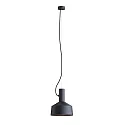 Pendelleuchte ROOMOR 1.2 - PAR16, GU10, Pendel 250cm, Schirm Ø 25cm, tiefschwarz, matt