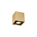 surface luminaire BOX MINI 1.0 cube shape, rigid GU10 IP20, champagner 