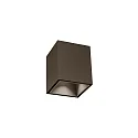 LED Aufbau-Downlight BOX MINI 1.0, IP20, 7x7cm, 230V, CRi >90, dimmbar, 3000K 30°, bronze