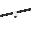 LED Schienenstrahler HEXO ON STREX 1.0, 25°, 48V, 7W, 2700K, 440lm, IP20, dimmbar, Schiene schwarz / Leuchte weiß/schwarz