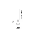 Wever & Ducré pendant luminaire ODREY CEILING SUSP 1.4 PAR16 GU10 IP20, white matt 