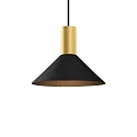 Pendelleuchte ODREY CEILING SUSP 1.6 PAR16 G-B max. 12W GU10 100-240VAC, IP20, gold, schwarz matt