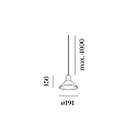 Wever & Ducré Pendelleuchte ODREY CEILING SUSP 1.6 PAR16 G-B max. 12W GU10 100-240VAC, IP20, gold, schwarz matt