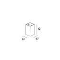 Wandleuchte BOX MINI 1.0 PAR16, Up or Down, GU10 max. 12W, schwarz