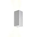 LED Wall luminaire TRAIN 2.0, 2-sided, 8W 3000K 510lm 36°, CRi >90, dimmable, aluminum brushed