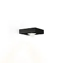 LED Wall luminaire LEENS 1.0, 1-sided, 8W 3000K, CRi >90, dimmable, black
