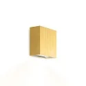 LED Wall luminaire CENTRAL 1.0, up or down, 8W 2700K, CRi >90, dimmable, gold