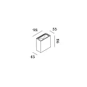 Wever & Ducré LED Wandleuchte CENTRAL 2.0, Up&Down, CRi >90, dimmbar, 8W 2700K, mattschwarz
