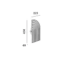 Wever & Ducré cover TAPIS 3.1 long, mechanical, grey, white