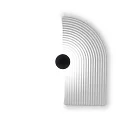 wall luminaire TAPIS WALL SURF 3.0 IP20, white dimmable