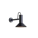 Wandleuchte ROOMOR WALL 1.1 - PAR16, gerader Ausleger, GU10, Schirm Ø 20.5cm, drehbar, tiefschwarz, matt