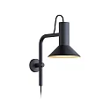 Wandleuchte ROOMOR 3.0 - PAR16, 38.2cm, GU10, Kabel mit Anschlussdose, Schirm Ø 20.5cm, drehbar