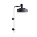 Wandleuchte ROOMOR WALL 4.3 - PAR16, GU10, Kabel mit Anschlussdose, Schirm Ø 40cm, drehbar, tiefschwarz, matt