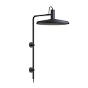 Wandleuchte ROOMOR WALL 4.4 - PAR16, GU10, Kabel mit Anschlussdose, Schirm Ø 51cm, drehbar, tiefschwarz, matt