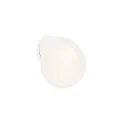Wandleuchte / Spiegelleuchte DRO 2.0, IP44, Ø 17.5cm / 18.2cm, E14, C35 max. 6W, Aluminium / Opalglas, weiß