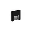 LED Wandeinbauleuchte RETO WALL REC 0.8 LED 3000K B 3W 350mA 9V CRI90, schwarz matt