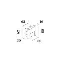 Wever & Ducré LED Treppenstufen-Leuchte RETO 0.8, IP20, 8x8cm, 350mA, 3W 3000K 150lm, CRi >90, champagner