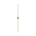 LED Wandleuchte FINLIN WALL SURF 2.0 LED 3000K CH 10W 220-240VAC DIM CRI90, schwarz matt, champagner