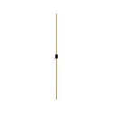LED Design Wall luminaire FINLIN 2.0, 105cm, 12W 2700K, CRi >90, dimmable, black gold