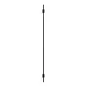 LED Design-Wandleuchte FINLIN 3.0, 124cm, 12W 2700K, CRi >90, dimmbar, schwarz