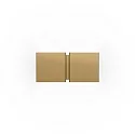 Wandleuchte CG SQUARE 2P SMALL, G9, IP20, champagner
