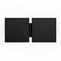 Wandleuchte CG SQUARE 2G BIG, E27, IP20, schwarz
