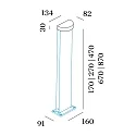 Wever & Ducré LED Pollerleuchte PALOS ROUND OUTDOOR FLOOR SURF 1.0 LED 3000K Q 11W 220-240VAC DIM CRI80, bronze