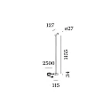 Wever & Ducré LED Stehleuchte MATCH 1.0, Spot + Stativ dreh-/neigbar, 8W 2700K 505lm 30°, CRi >90, UGR <19, mit Fußdimmer, mattschwarz