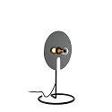 Tischleuchte MIRRO TABLE 1.0, Spiegel-Ø 30cm, E27 (exkl.), mit Schnurdimmer, schwarz-chrom
