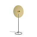 Stehleuchte MIRRO FLOOR 3.0, Spiegel-Ø 75cm, E27 (exkl.), mit Schnurdimmer, schwarz-gold