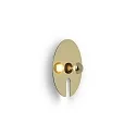 Wall luminaire MIRRO WALL 1.0, mirror Ø 30cm, E27 (excl.), black gold