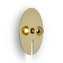 Wall luminaire MIRRO WALL 2.0, mirror Ø 45cm, E27 (excl.), black gold