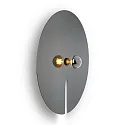 Wandleuchte MIRRO WALL 3.0, Spiegel-Ø 75cm, E27 (exkl.), schwarz-chrom
